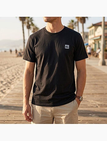Quiksilver Pack de 2 T Shirts Homme 100% Coton Col Rond ou Col V