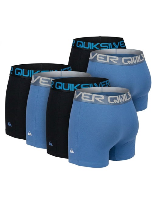 Quiksilver Pack de 6 Boxers Homme Coton Stretch Logo - Kiabi Quiksilver Pack de 6 Boxers Homme Coton Stretch Logo - Kiabi