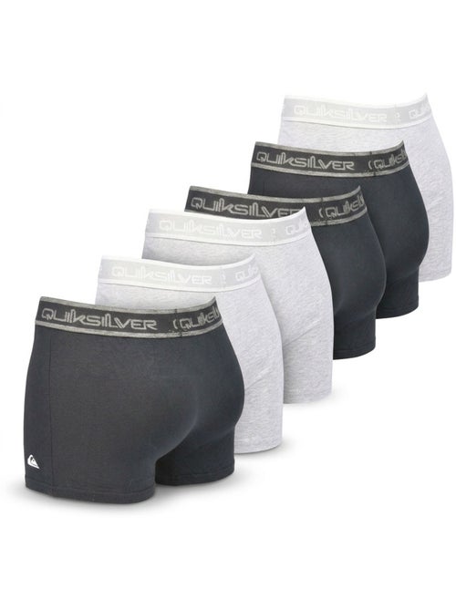 Quiksilver Pack de 6 Boxers Homme Coton Stretch Logo - Kiabi Quiksilver Pack de 6 Boxers Homme Coton Stretch Logo - Kiabi