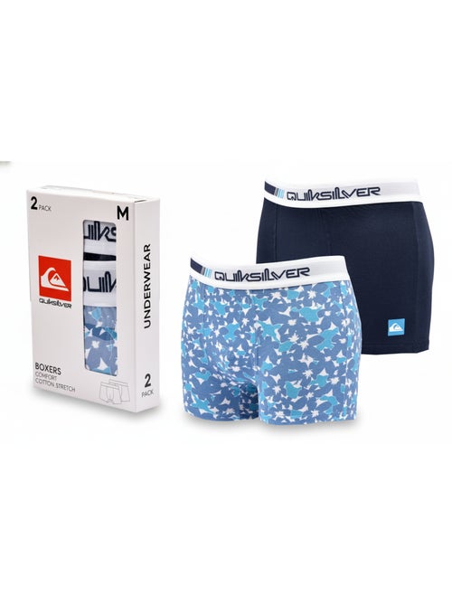 Quiksilver Pack de Boxers Homme Coton Stretch- Pack de 2 - Kiabi