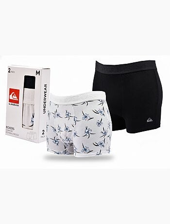 Quiksilver Pack de Boxers Homme Coton Stretch- Pack de 2