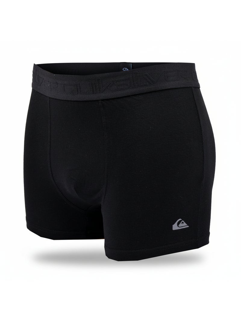 Quiksilver Pack de Boxers Homme Coton Stretch- Pack de 2 Noir Beige - Kiabi