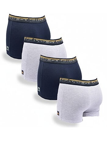 Quiksilver Pack de Boxers Homme Coton Stretch- Pack de 4