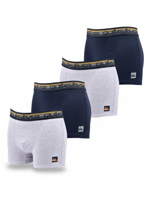 Quiksilver Pack de Boxers Homme Coton Stretch- Pack de 4 - Kiabi
