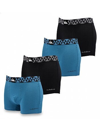 Quiksilver Pack de Boxers Homme Coton Stretch- Pack de 4