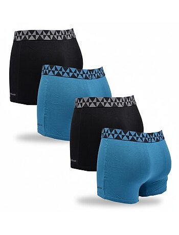 Quiksilver Pack de Boxers Homme Coton Stretch- Pack de 4