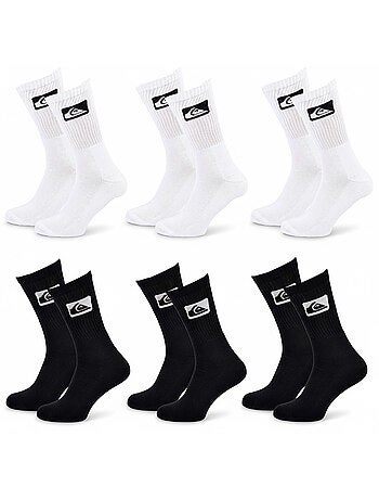 Quiksilver Pack de Chaussettes Enfant Crew Lot 6 Paires Sport Cushioned