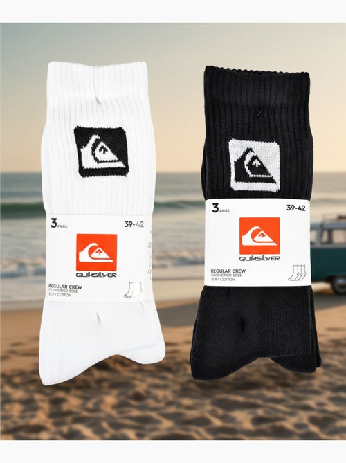 Quiksilver Pack de Chaussettes Enfant Crew  Lot 6 Paires Sport Cushioned - Kiabi
