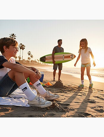 Quiksilver Pack de Chaussettes Enfant Crew Lot 6 Paires Sport Cushioned