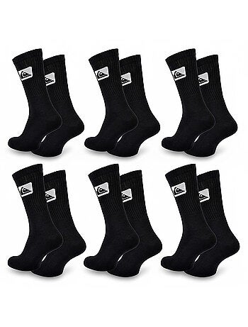 Quiksilver Pack de Chaussettes Enfant Crew Lot 6 Paires Sport Cushioned