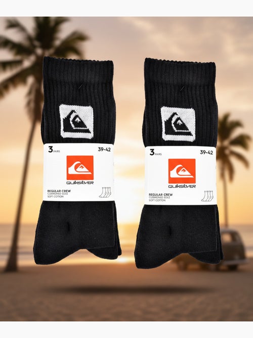 Quiksilver Pack de Chaussettes Enfant Crew  Lot 6 Paires Sport Cushioned - Kiabi