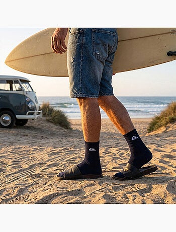 Quiksilver Pack de Chaussettes Enfant QUARTER Lot 6 Paires Sport