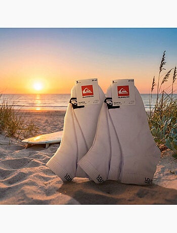 Quiksilver Pack de Chaussettes Enfant QUARTER Lot 6 Paires Sport