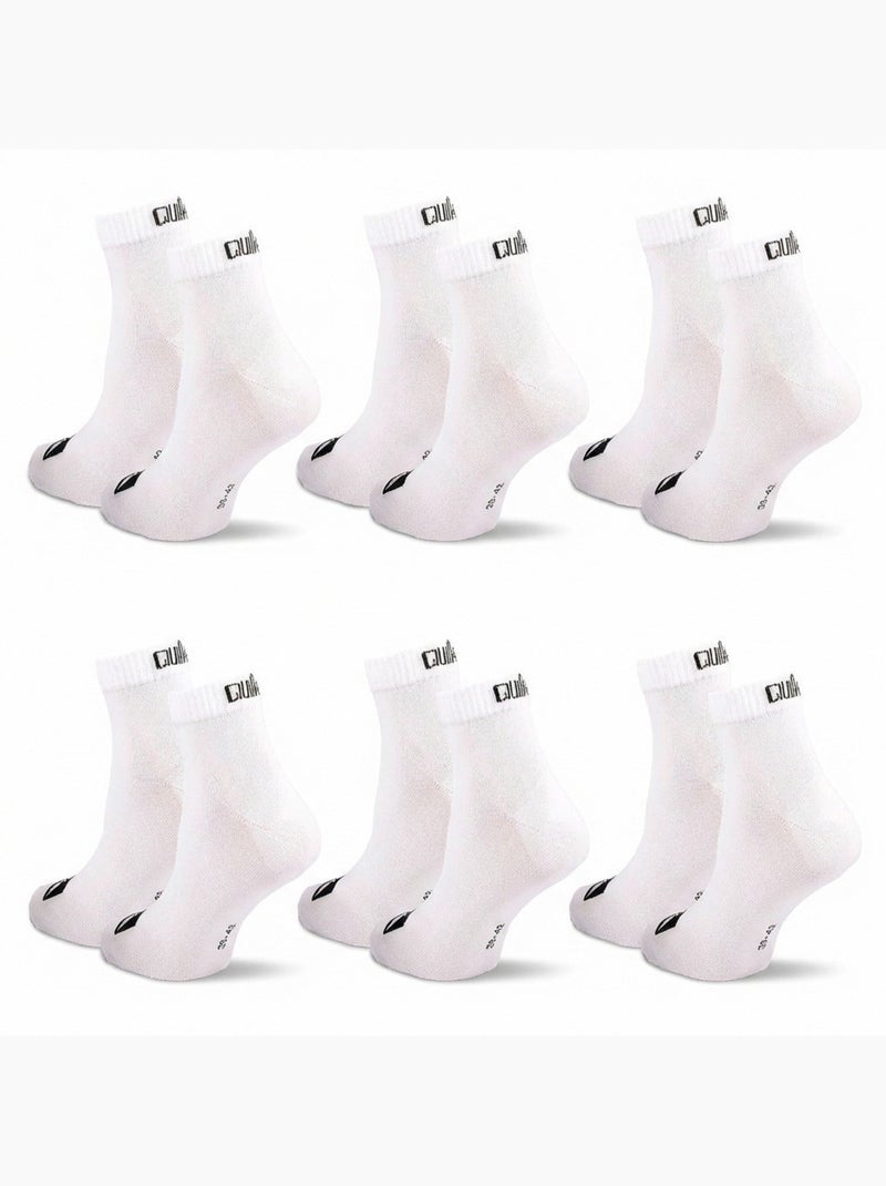 Quiksilver Pack de Chaussettes Enfant QUARTER  Lot 6 Paires Sport Blanc - Kiabi