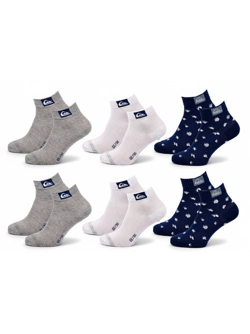 Quiksilver Pack de Chaussettes Enfant QUARTER  Lot 6 Paires Sport - Kiabi