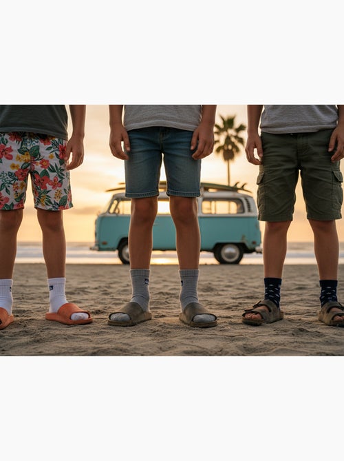 Quiksilver Pack de Chaussettes Enfant QUARTER  Lot 6 Paires Sport - Kiabi