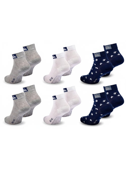 Quiksilver Pack de Chaussettes Enfant QUARTER  Lot 6 Paires Sport - Kiabi