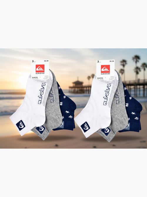 Quiksilver Pack de Chaussettes Enfant QUARTER  Lot 6 Paires Sport - Kiabi