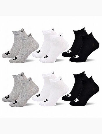 Quiksilver Pack de Chaussettes Enfant QUARTER Lot 6 Paires Sport