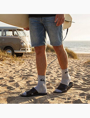 Quiksilver Pack de Chaussettes Enfant QUARTER Lot 6 Paires Sport