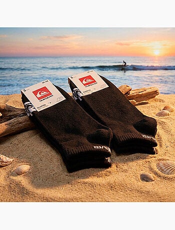 Quiksilver Pack de Chaussettes Enfant QUARTER Lot 6 Paires Sport