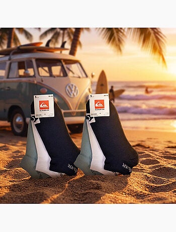 Quiksilver Pack de Chaussettes Enfant SNEAKER Lot 6 Paires Sport