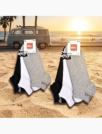 Quiksilver Pack de Chaussettes Enfant SNEAKER Lot 6 Paires Sport