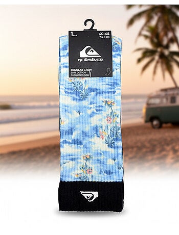 Quiksilver Pack de Chaussettes Homme Crew LONG Lifestyle Pack de 2 Paires