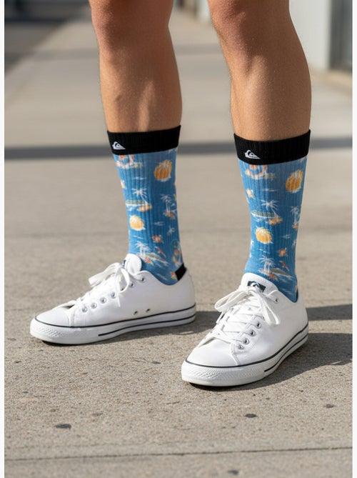 Quiksilver Pack de Chaussettes Homme Crew LONG Lifestyle Pack de 2 Paires - Kiabi