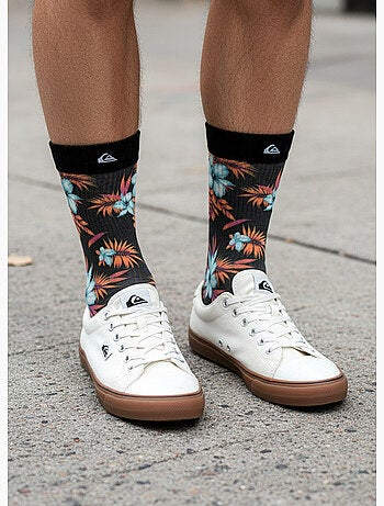 Quiksilver Pack de Chaussettes Homme Crew LONG Lifestyle Pack de 2 Paires