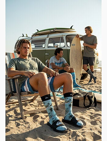 Quiksilver Pack de Chaussettes Homme Crew LONG Lifestyle Pack de 2 Paires