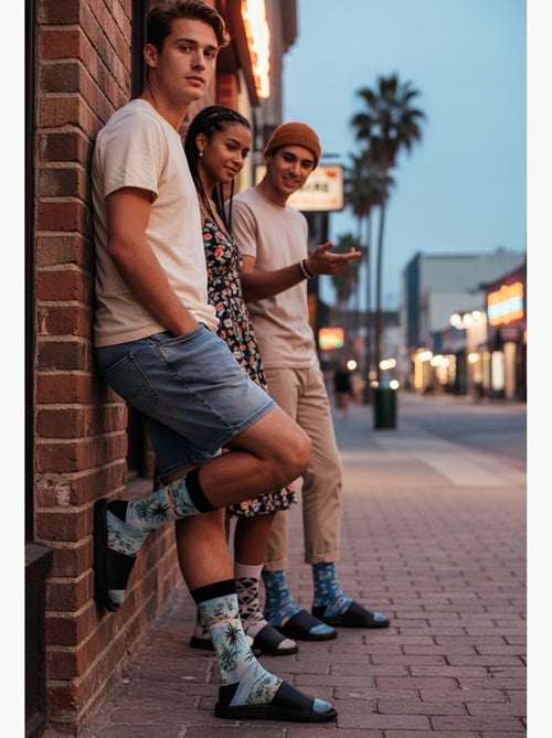 Quiksilver Pack de Chaussettes Homme Crew LONG Lifestyle Pack de 4 Paires - Kiabi