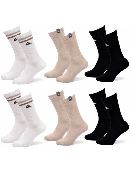 Quiksilver Pack de Chaussettes Homme Crew  Lot 6 Paires Regular Lifestyle - Kiabi
