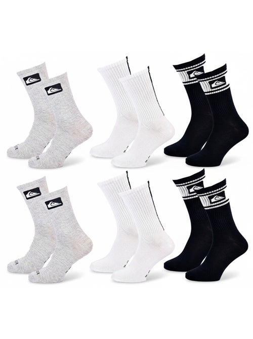 Quiksilver Pack de Chaussettes Homme Crew  Lot 6 Paires Regular Lifestyle - Kiabi