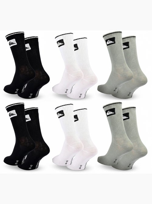 Quiksilver Pack de Chaussettes Homme Crew  Lot 6 Paires Regular Lifestyle - Kiabi
