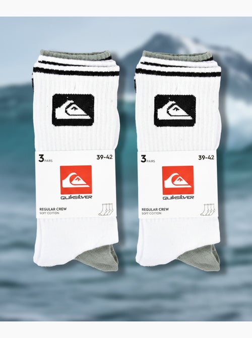 Quiksilver Pack de Chaussettes Homme Crew  Lot 6 Paires Regular Lifestyle - Kiabi