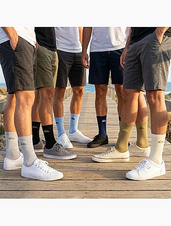 Quiksilver Pack de Chaussettes Homme Crew Lot 6 Paires Regular Lifestyle