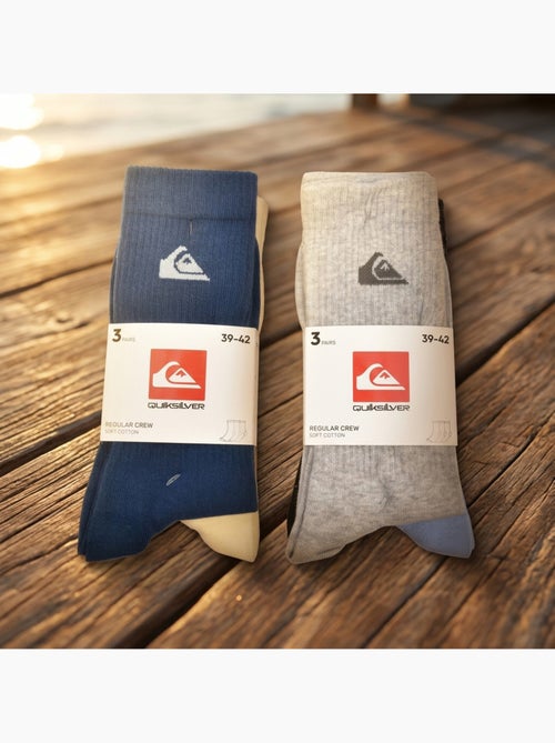 Quiksilver Pack de Chaussettes Homme Crew  Lot 6 Paires Regular Lifestyle - Kiabi