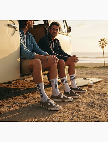 Quiksilver Pack de Chaussettes Homme Crew Lot 6 Paires Regular Lifestyle