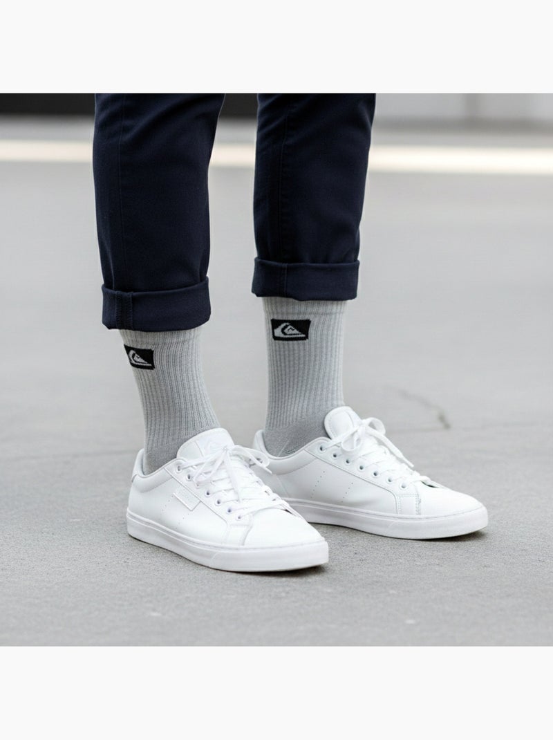Quiksilver Pack de Chaussettes Homme Crew  Lot 6 Paires Sport Cushioned Blanc Noir Gris - Kiabi