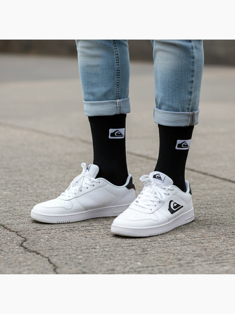 Quiksilver Pack de Chaussettes Homme Crew  Lot 6 Paires Sport Cushioned Blanc Noir - Kiabi