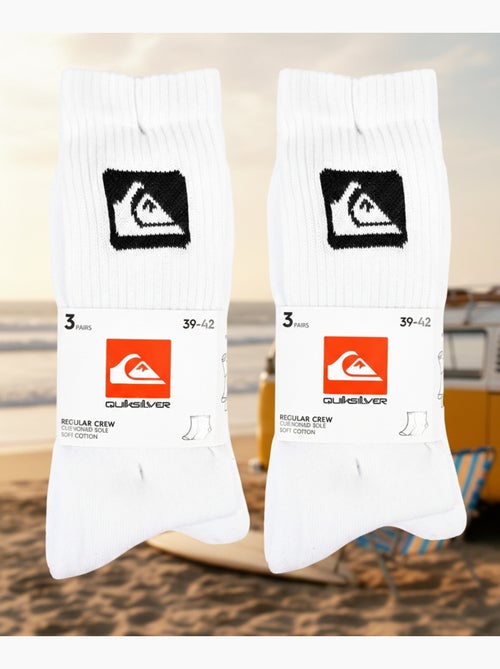 Quiksilver Pack de Chaussettes Homme Crew  Lot 6 Paires Sport Cushioned - Kiabi