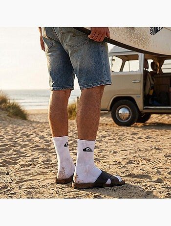Quiksilver Pack de Chaussettes Homme QUARTER Lot 6 Paires Sport