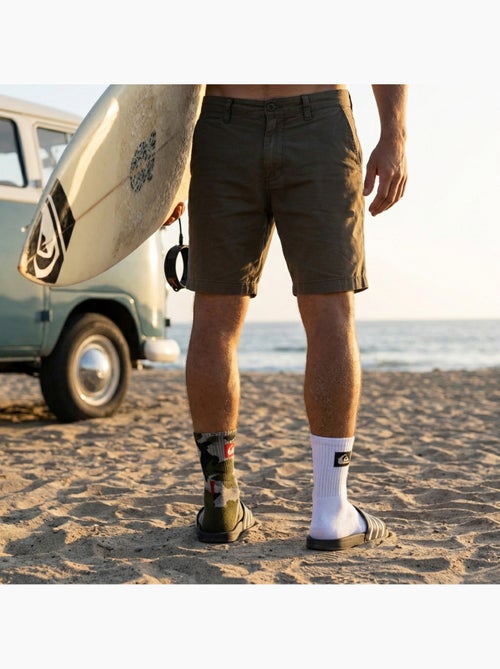 Quiksilver Pack de Chaussettes Homme QUARTER Lot 6 Paires Sport - Kiabi