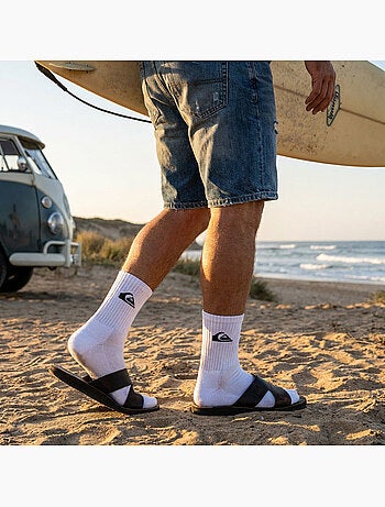 Quiksilver Pack de Chaussettes Homme QUARTER Lot 6 Paires Sport