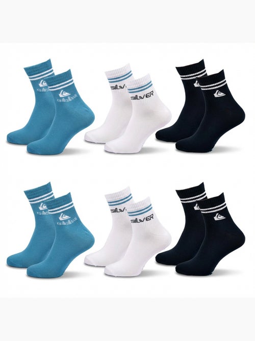 Quiksilver Pack de Chaussettes Homme QUARTER Lot 6 Paires Sport - Kiabi