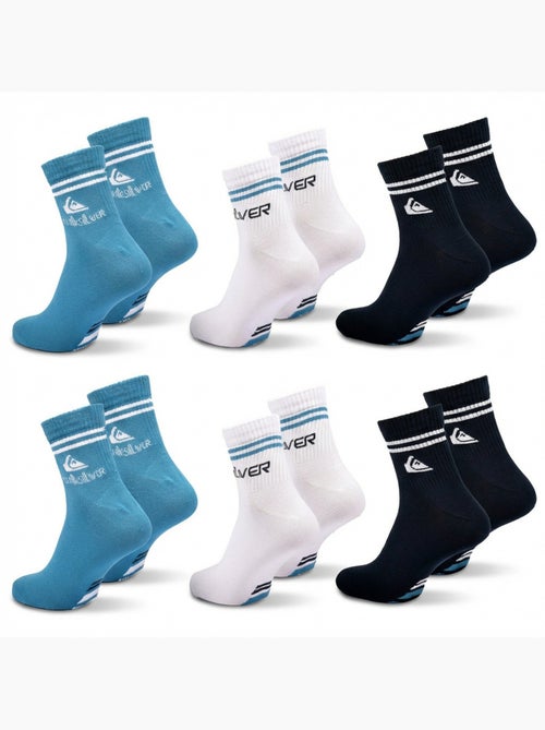 Quiksilver Pack de Chaussettes Homme QUARTER Lot 6 Paires Sport - Kiabi
