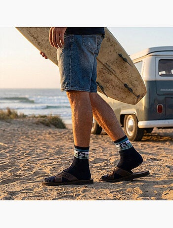 Quiksilver Pack de Chaussettes Homme QUARTER Lot 6 Paires Sport