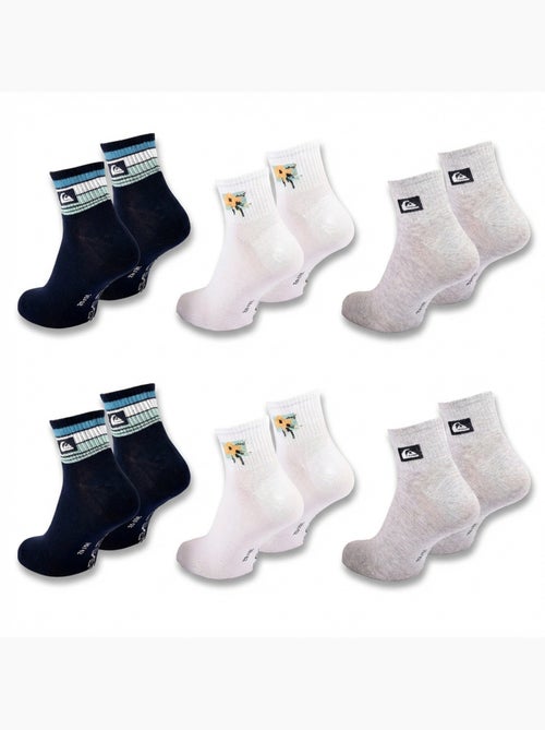Quiksilver Pack de Chaussettes Homme QUARTER Lot 6 Paires Sport - Kiabi