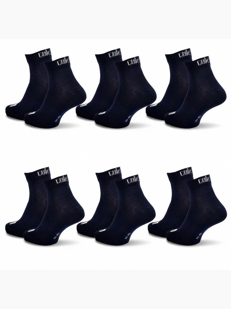 Quiksilver Pack de Chaussettes Homme QUARTER Lot 6 Paires Sport Noir - Kiabi